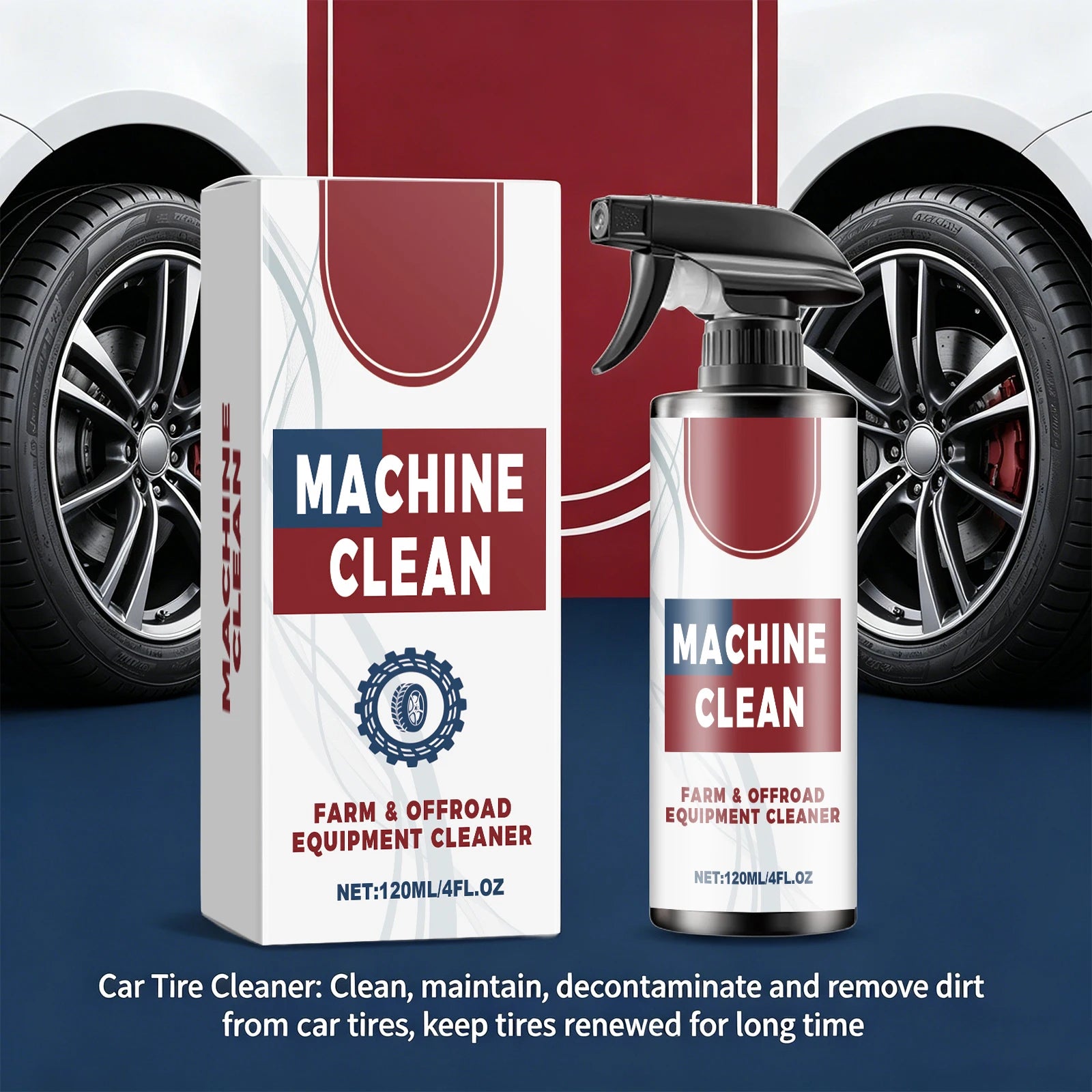Car Tire Cleaner for All Tires and Wheel Finishes Removes Stubborn Dirt Brake Dust and Road Grime Restores Deep Black Shine Peaceful Pleasures Health and Wellness