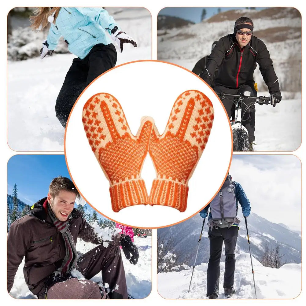Funny Nordic Knit Mittens – Naughty List Hidden Secret Gloves
