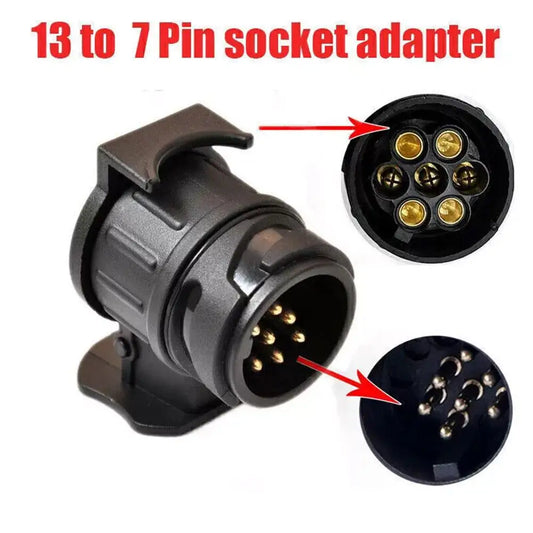 13 To 7 Pin Trailer Adapter Connector for Towing Peaceful Pleasures Health and Wellness