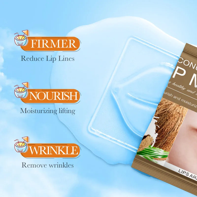 SADOER Fruit Collagen Lip Mask Patches – Hydrating 10 pcs