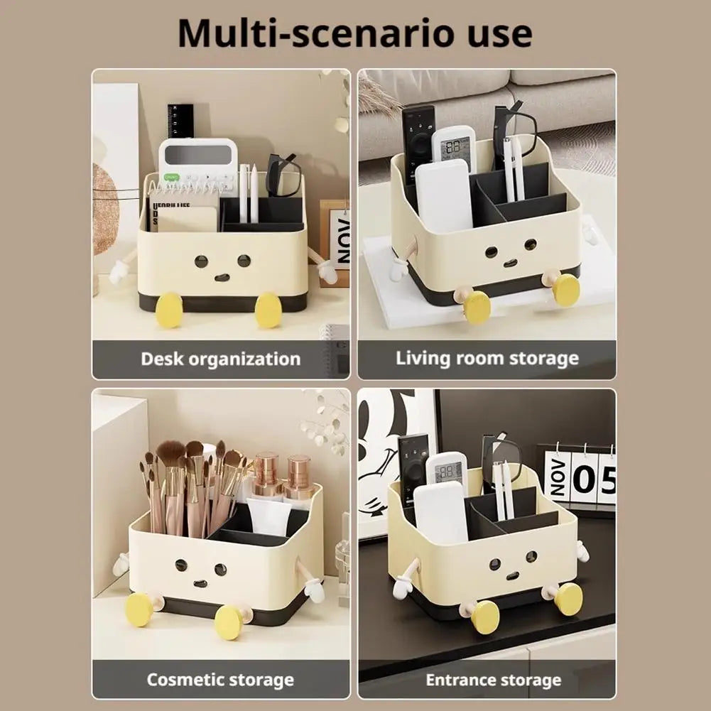 Desktop Multi-Compartment Storage Organizer & Desk Tray
