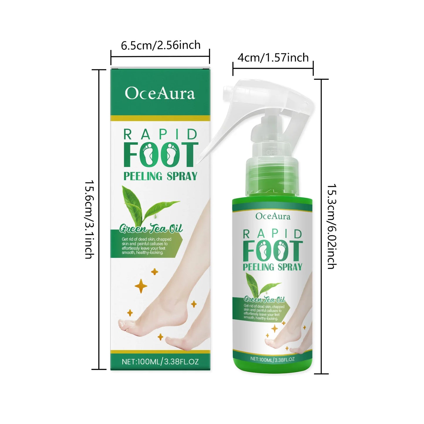 Foot Peeling Spray – Exfoliate & Heal Dry Cracked Heels