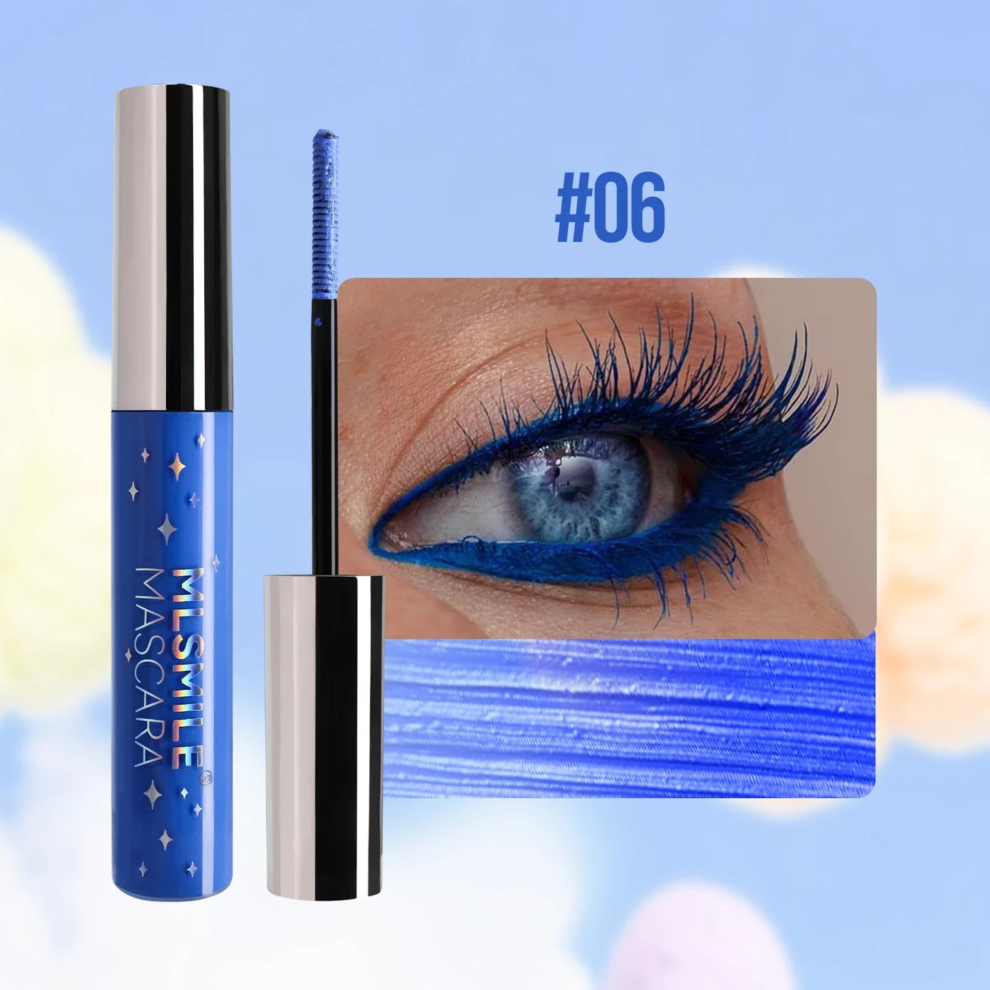 MLSMILE Glitter Pearlescent Mascara – Waterproof & Volumizing