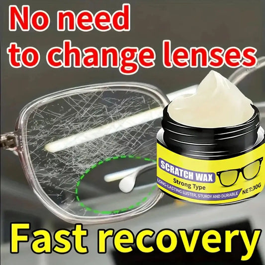 Fast-Acting Glasses Scratch Repair Cream Instant Scratch Remover for Eyeglasses Car Headlights Windshields Phone Screens Peaceful Pleasures Health and Wellness