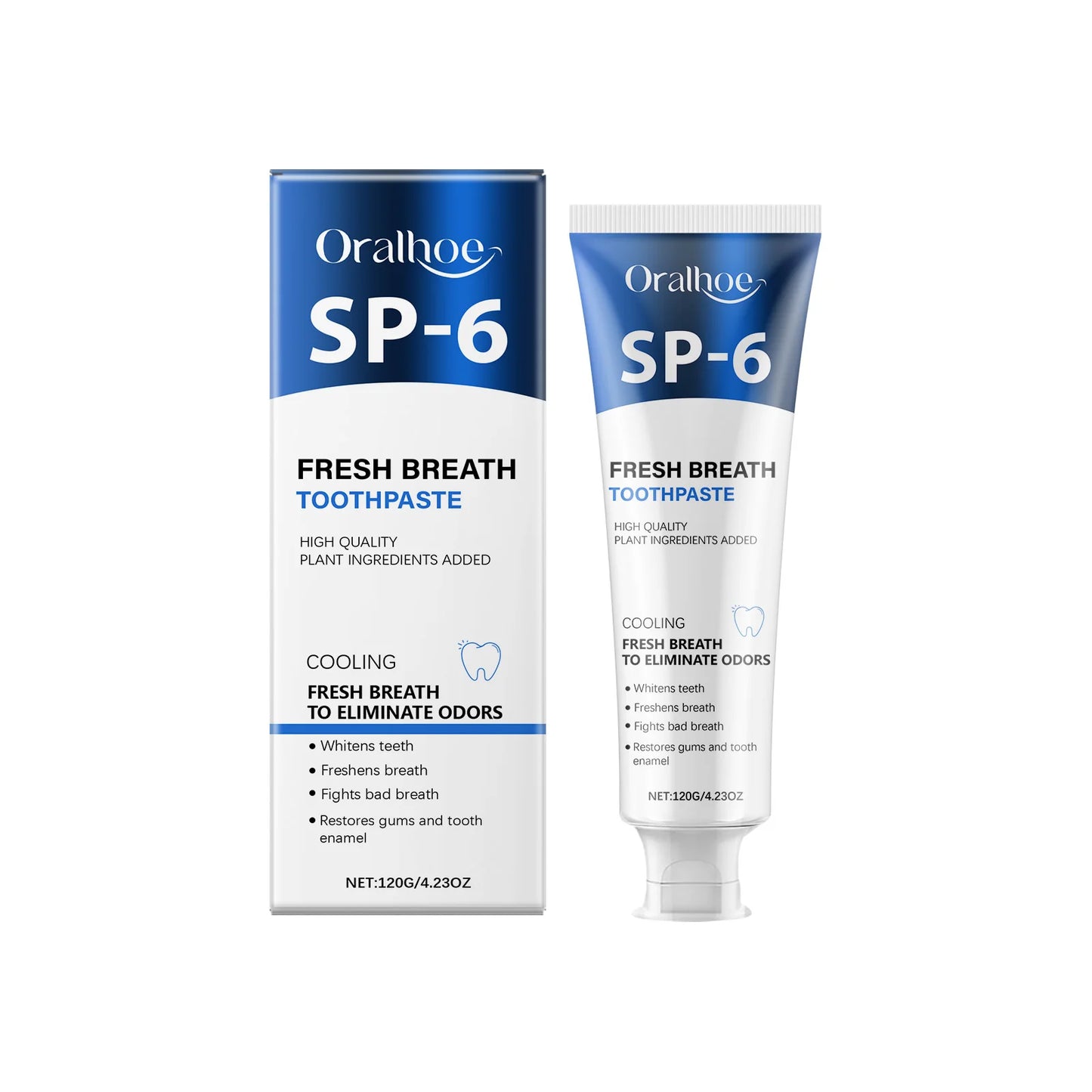 Oralhoe SP-6 Whitening Toothpaste | Fresh Breath & Calculus Remover