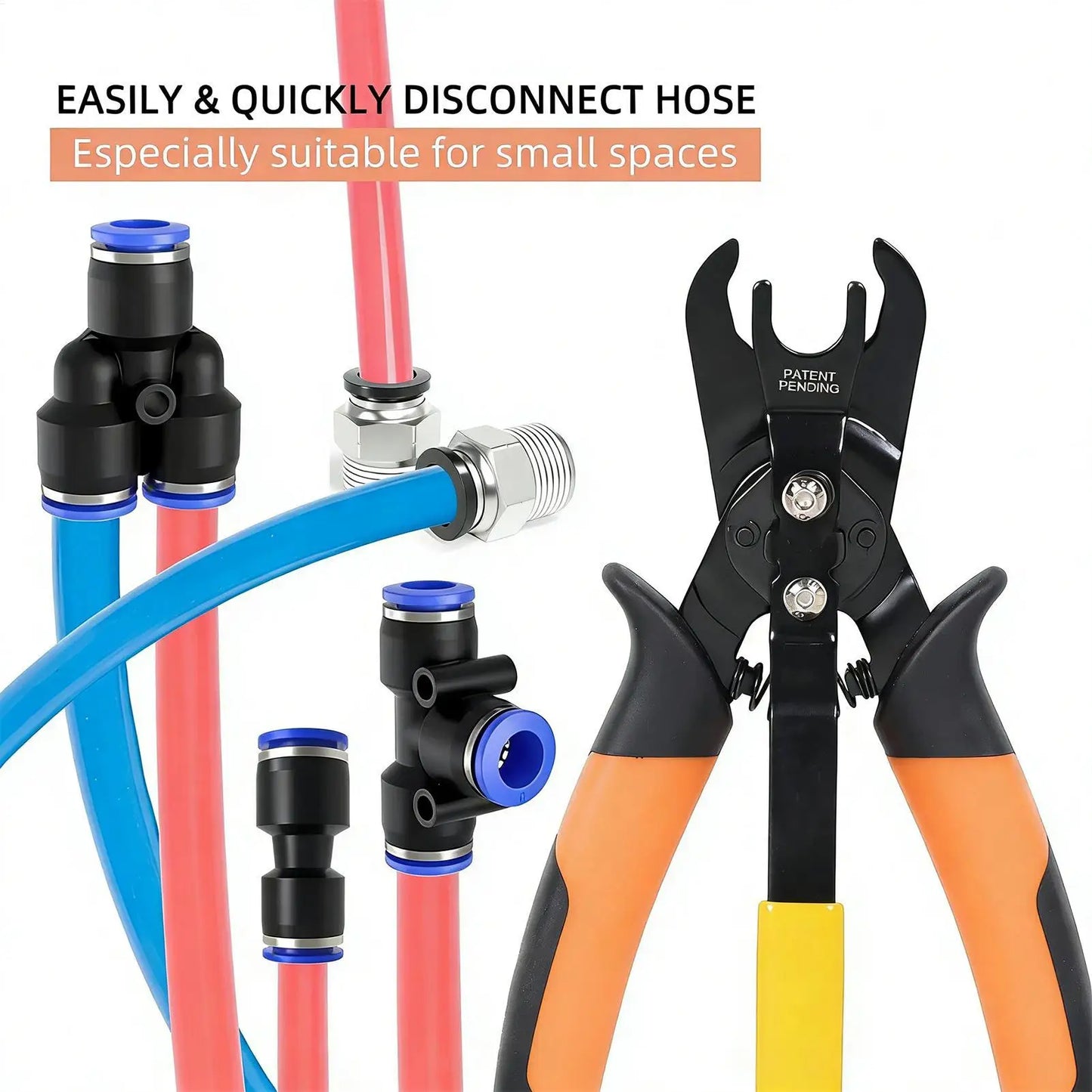 Pneumatic Disconnect Pliers | Push-to-Connect Fitting Removal