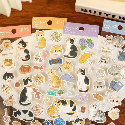 Cute Cat Pattern Handmade Account Photo Frame DIY Decoration Collage Peaceful Pleasures Health and Wellness