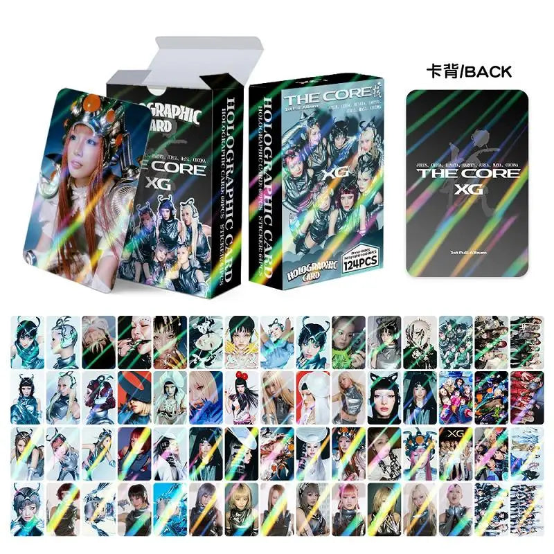 XG Album CORE Laser LOMO Cards Korean Star Holographic Photo Bonus