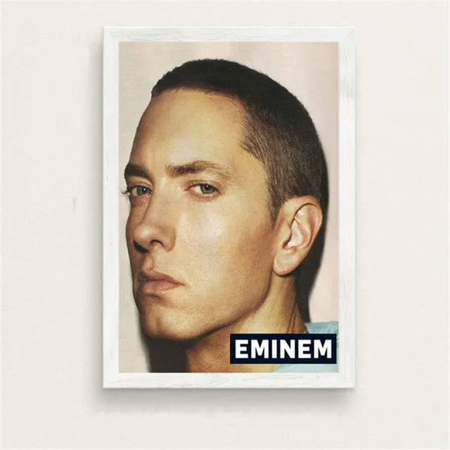 Super Rapper Eminems Posters and Prints Great Rap Singer Canvas Painting Music Star Wall Art Picture for Bedroom Home Decor Peaceful Pleasures Health and Wellness A5 40X50CM