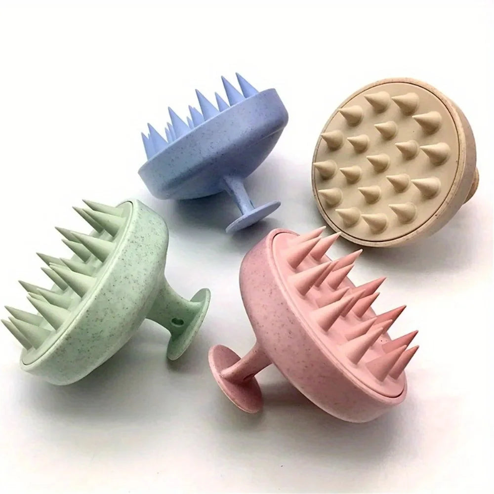 1-piece silicone shampoo brush, body massage brush, bath brush, salon and hairdressing tool, scalp massage comb, shampoo comb Peaceful Pleasures Health and Wellness