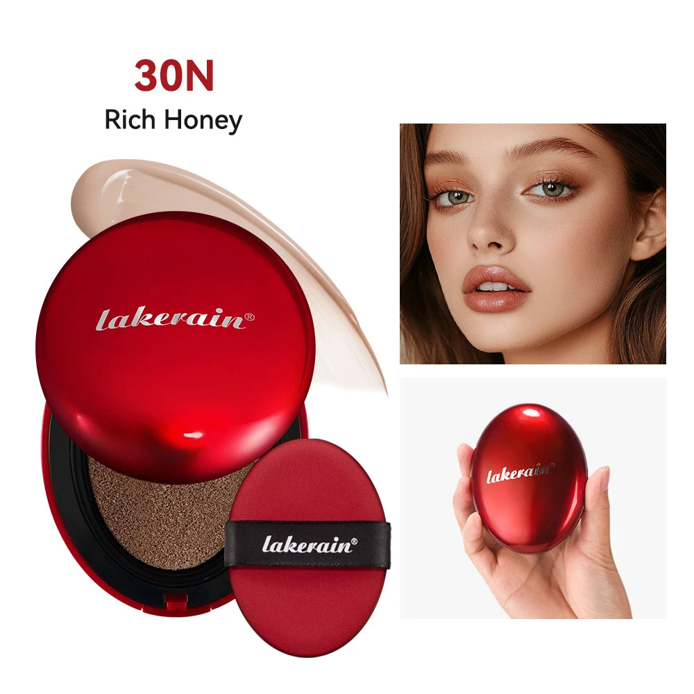 Sunscreen Cushion Foundation Fit Cushion Foundation Full Coverage Waterproof Long-lasting Concealer Long-lasting Korean Makeup Peaceful Pleasures Health and Wellness 30N Rich Honey