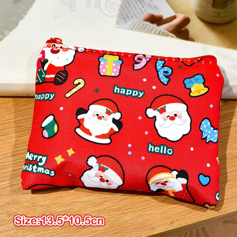 Mini Christmas Coin Purse – Cartoon Storage Bag | Kids Gift