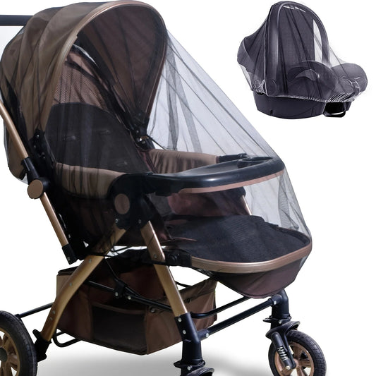 Baby Stroller Mosquito Net – Breathable Insect & Dust Cover Stroller Mosquito Net Peaceful Pleasures Health and Wellness