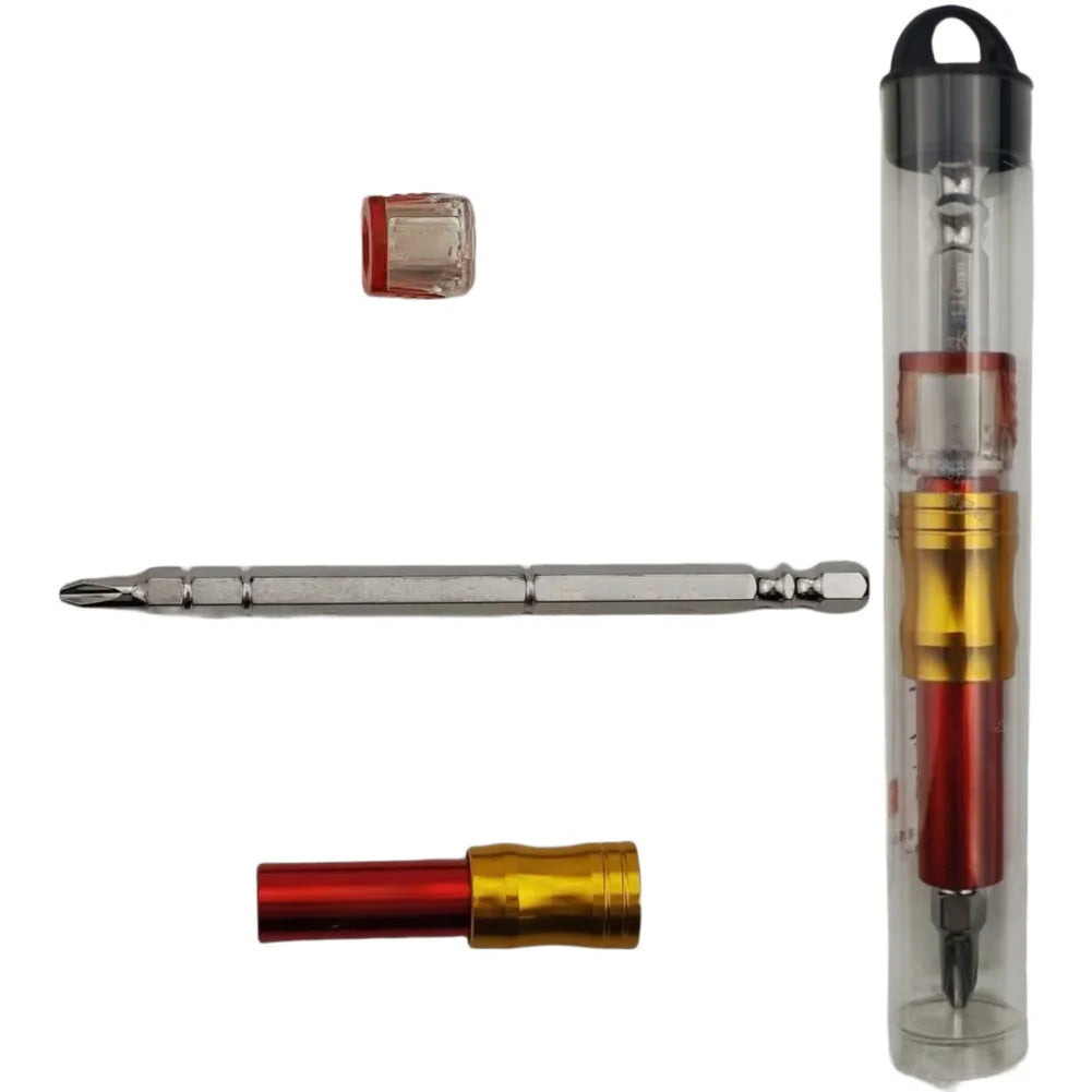 1X Robust Screwdriver Bit Holder Precision Depth Adjustment Hexagonal