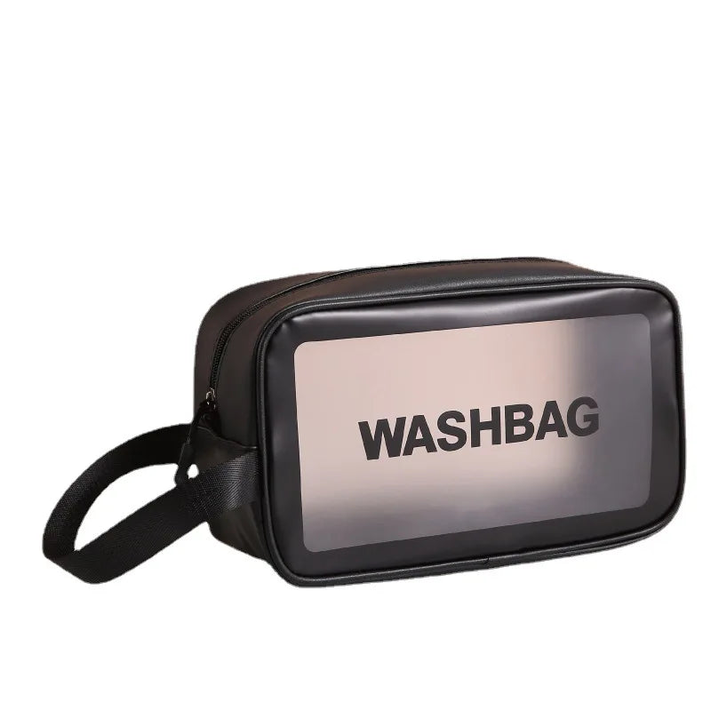 Large Transparent Waterproof Cosmetic Travel Bag | PVC Makeup