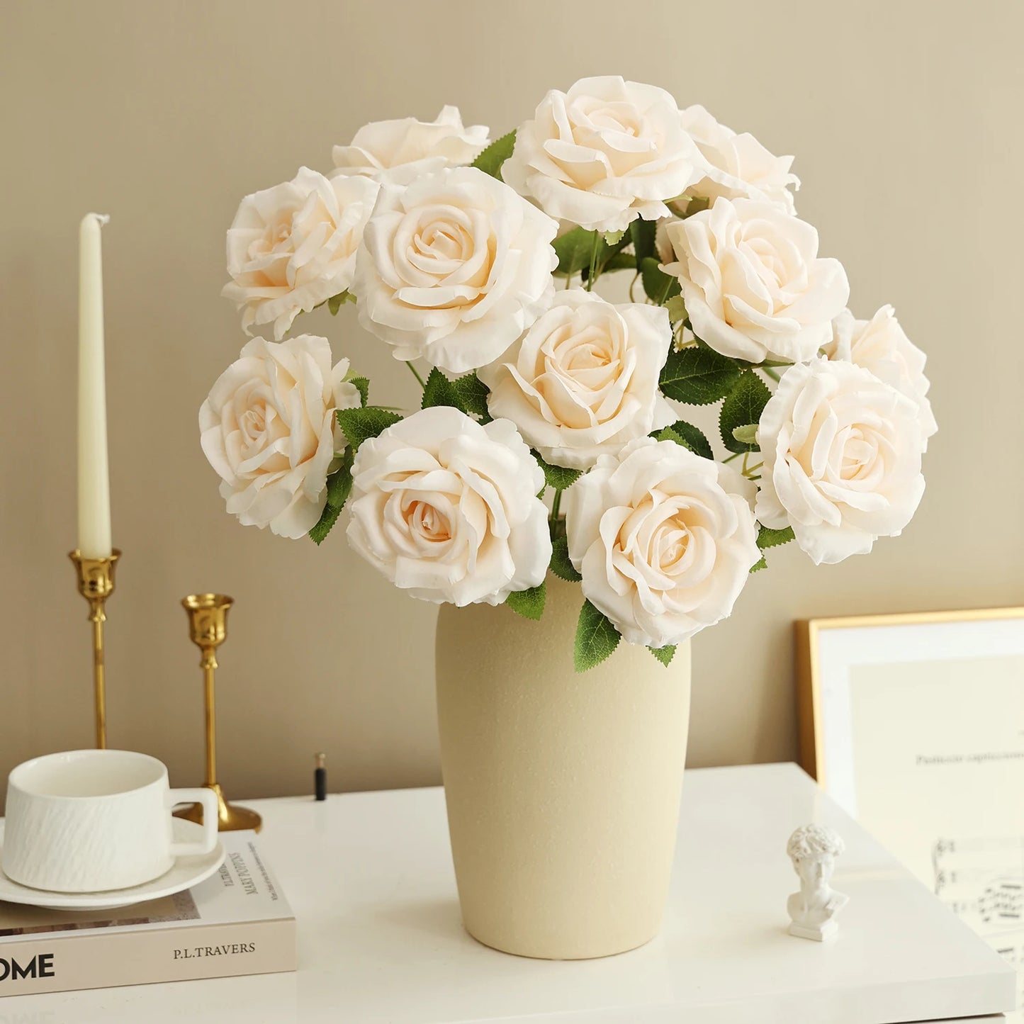 Silk Rose Artificial Bridal Bouquet | Wedding & Home Décor