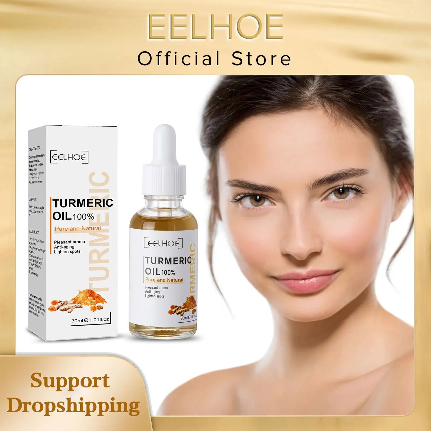 EELHOE Turmeric Face Oil – Brightening & Dark Spot Corrector 30ml