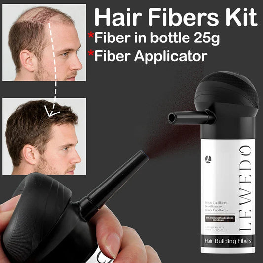 LEWEDO Keratin Hair Building Fibers Kit & Applicator – 25g Hair Building Fiber Kit Oasis Select