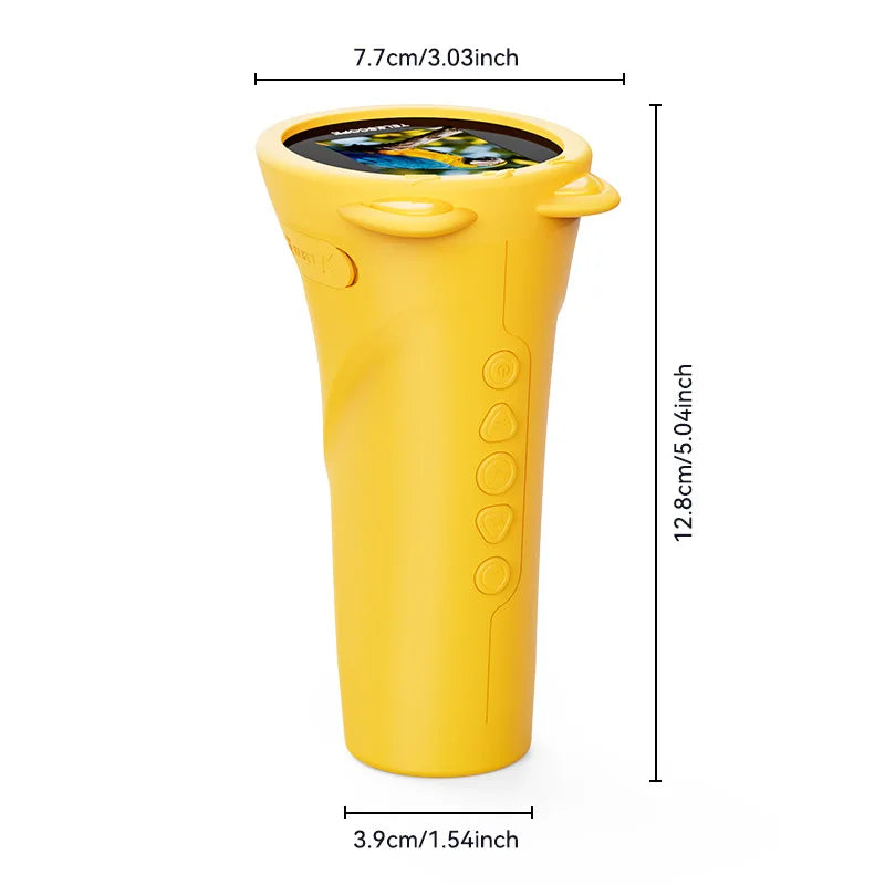2.4-Inch Portable Telescope for Elementary School Students To Explore Outdoors, Magnifying Peaceful Pleasures Health and Wellness yellow