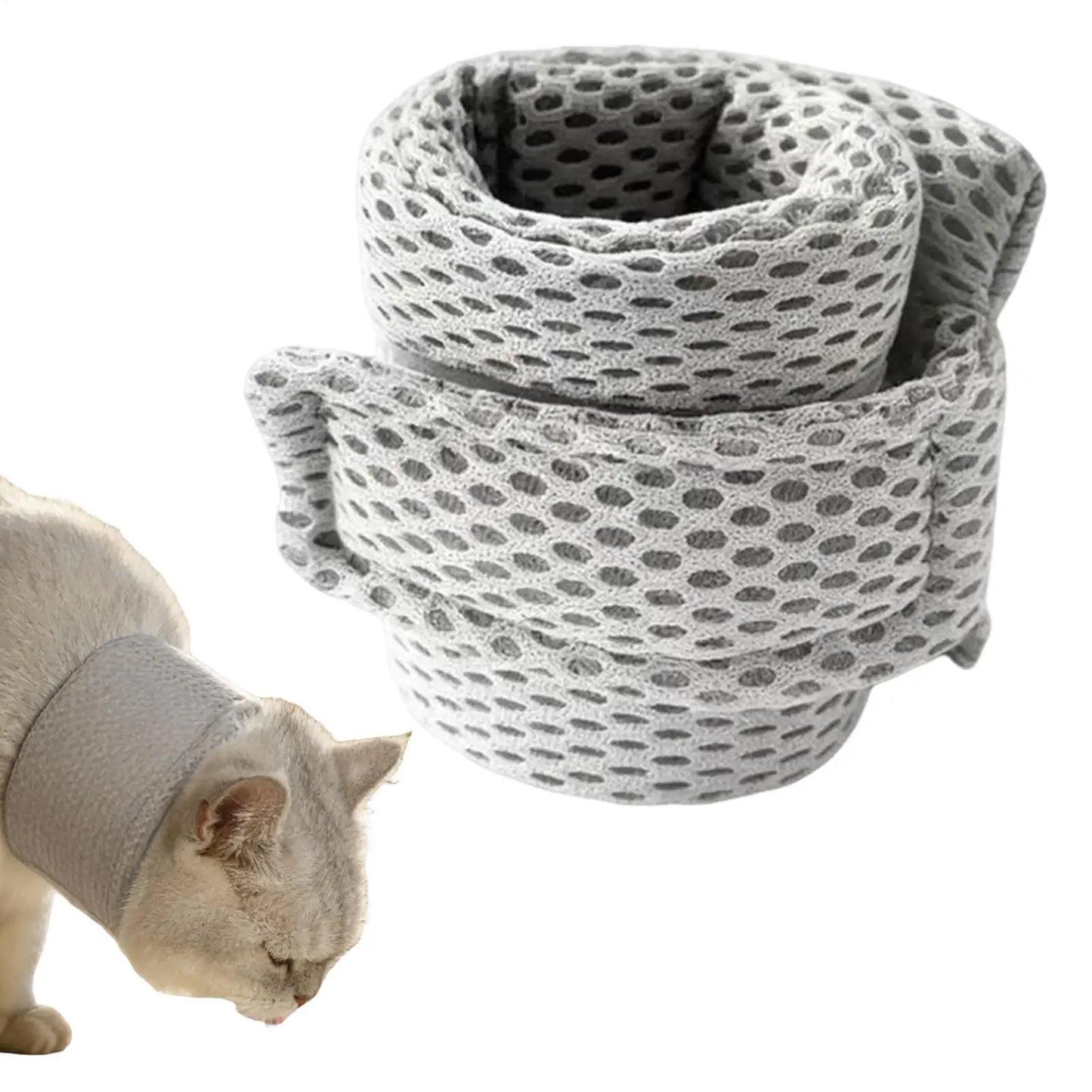 Breathable Pet Recovery Cone Collar for Cats & Dogs | Adjustable
