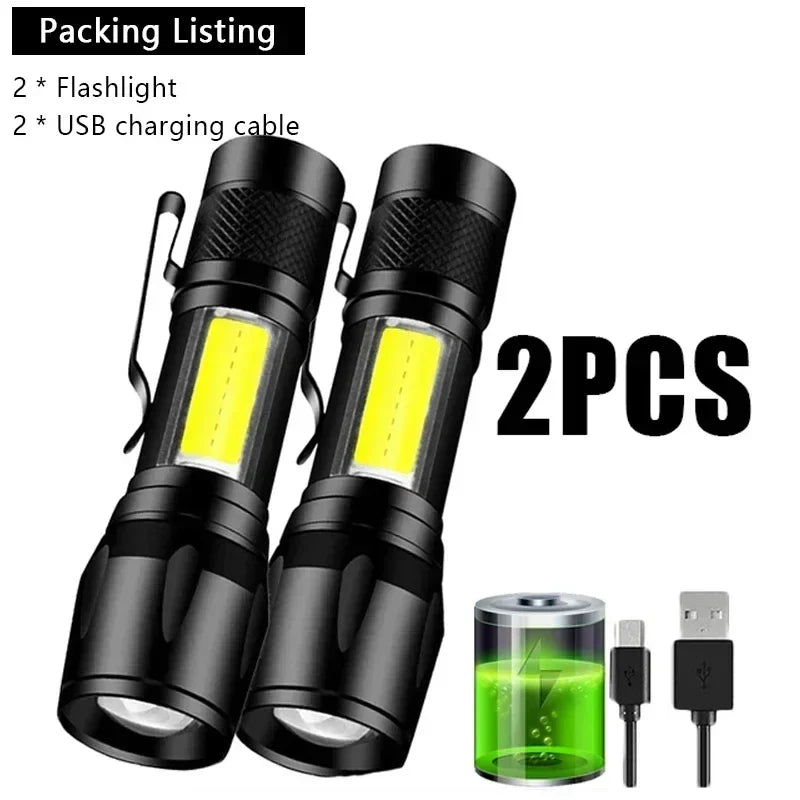 KDULIT Rechargeable LED Flashlight | Waterproof Tactical Torch