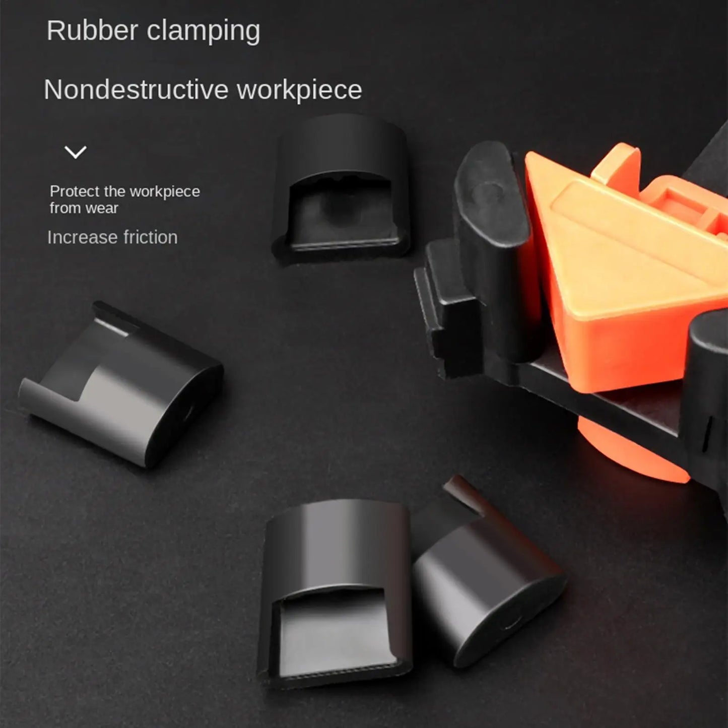 Right Angle Clamp 4 Pieces Precision Edge Hold Tool Quick Adjustable Opening Non-Slip 90 Degree Corner Clamp for Cabinet Peaceful Pleasures Health and Wellness