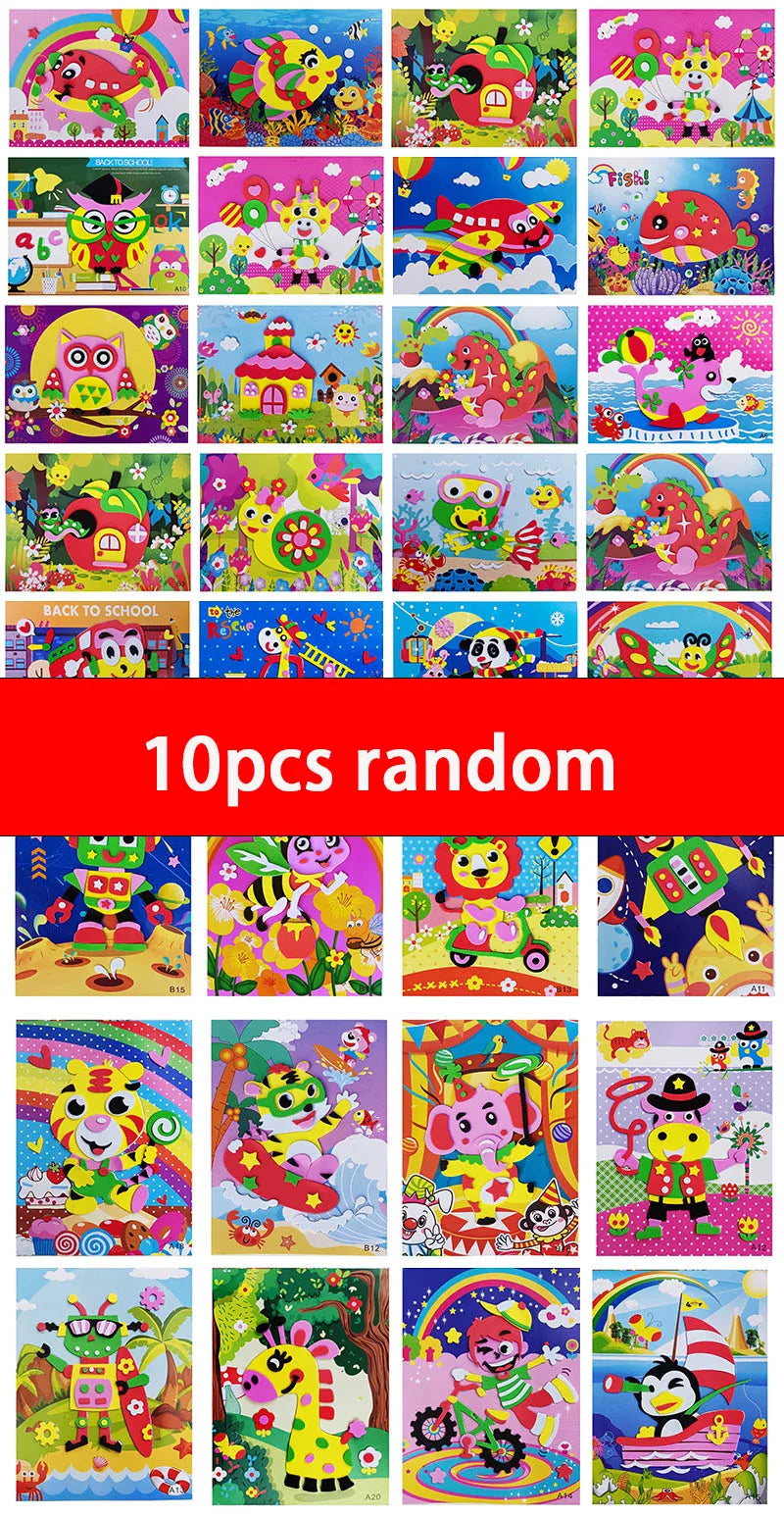 Creative 3D EVA Foam Sticker DIY Handmade Craft Kids Toddlers Cute