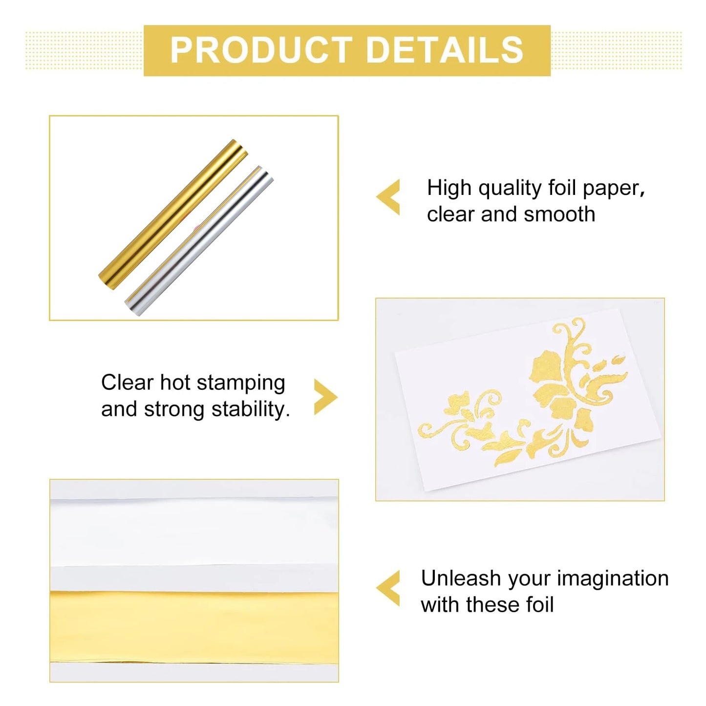 Stamping Pen Hot Heated Foil Pens Set USB Heat Foil Pen for Scrapbooking Tool Kits Gold & Silver Hot Foil Roll Drawing Pen Peaceful Pleasures Health and Wellness