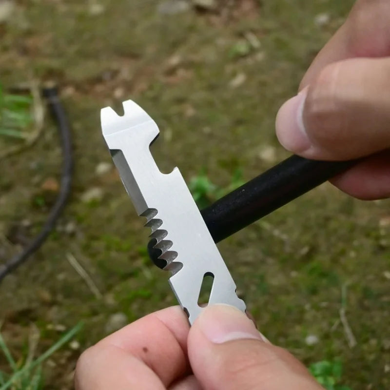 Mini Stainless Steel Multi-Tool Crowbar | Camping Survival EDC Camping Multi-Tool Peaceful Pleasures Health and Wellness
