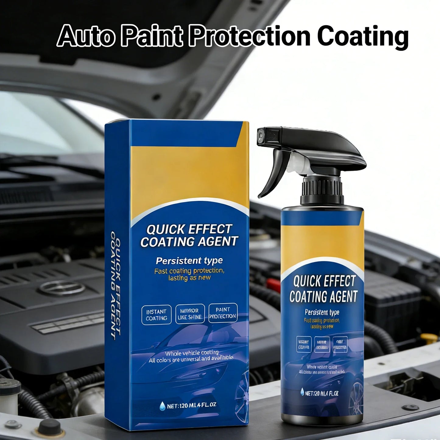 Ceramic Coating Spray – Hydrophobic Car Paint Protection 120ml