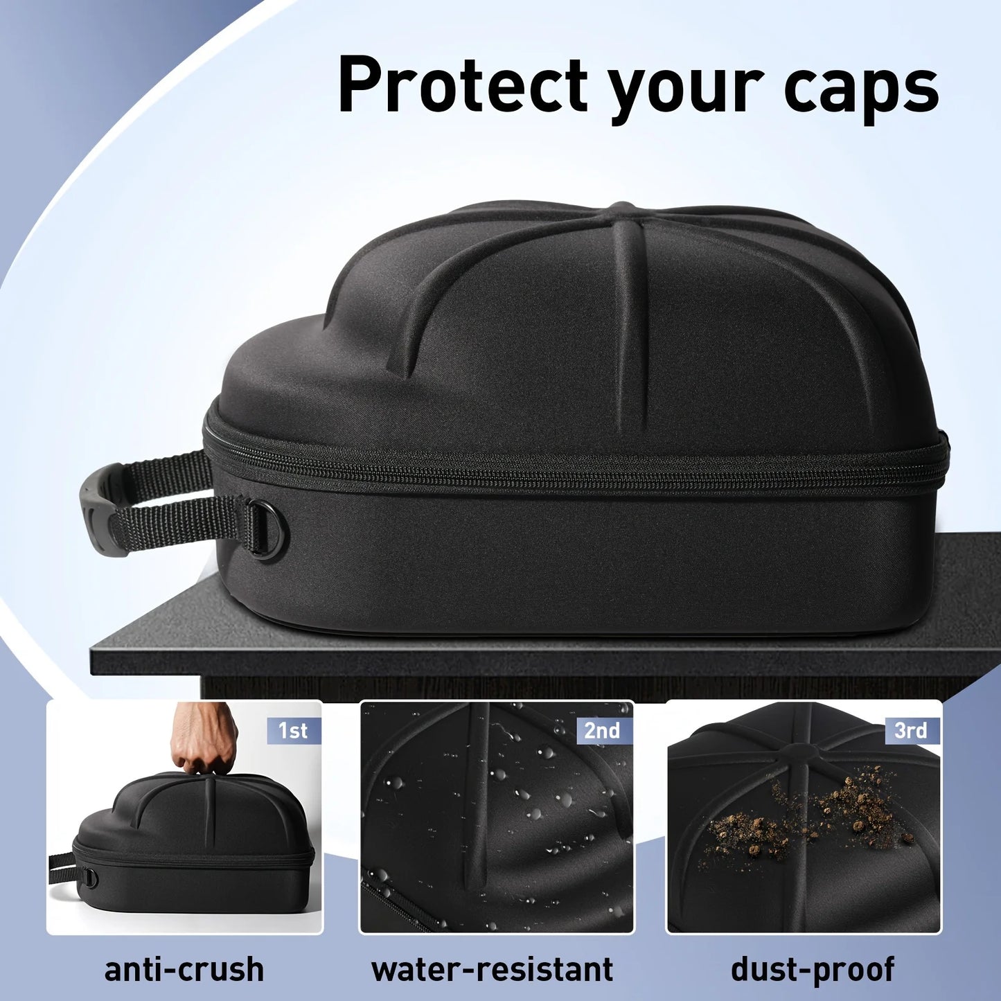 EVA Baseball Cap Travel Bag | Hat Carrier Storage Case