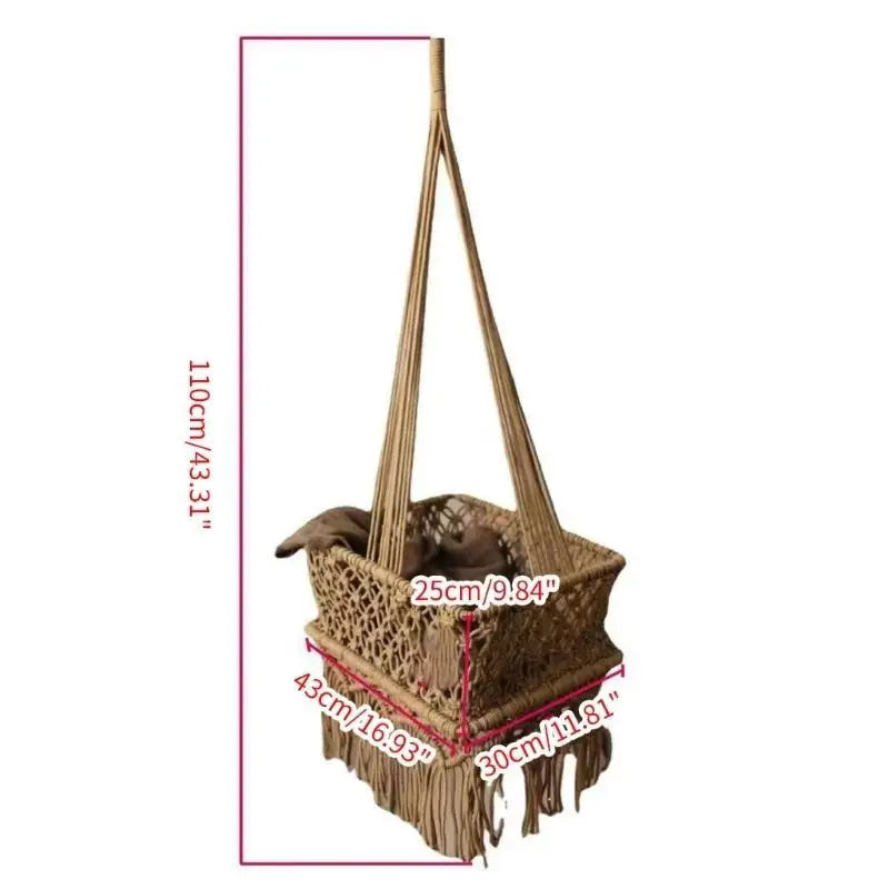 Newborn Photography Hammock Prop – Lace Baby Posing Basket