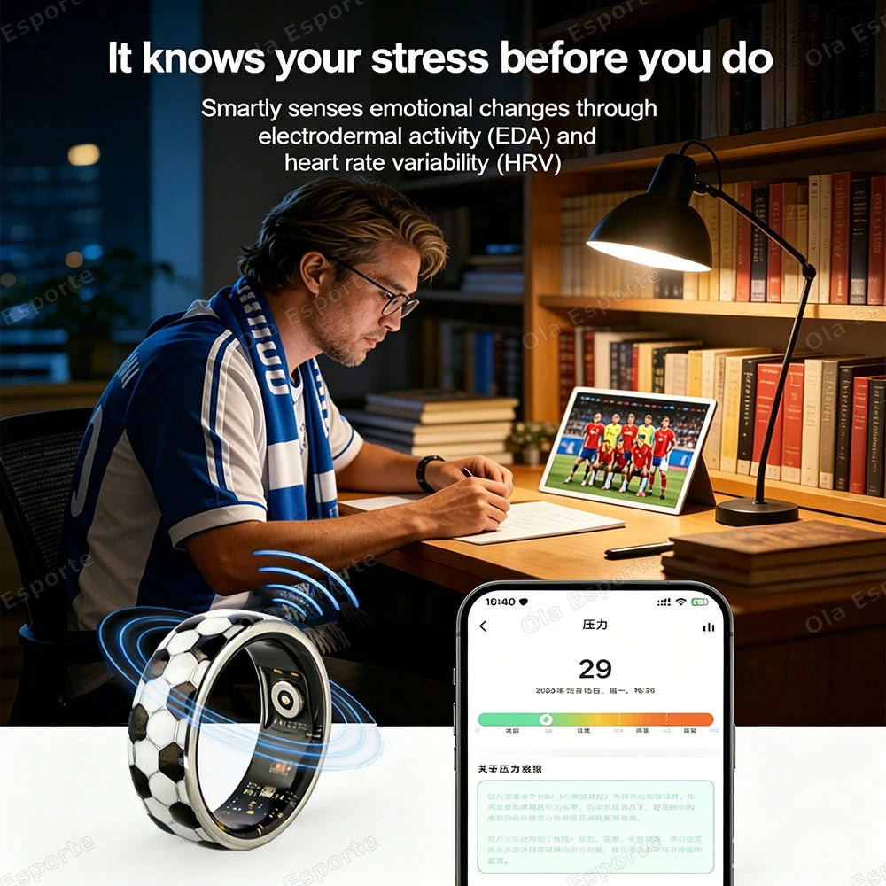 Ola Esporte Smart Ring – Heart Rate, Sleep & SpO₂ Monitor