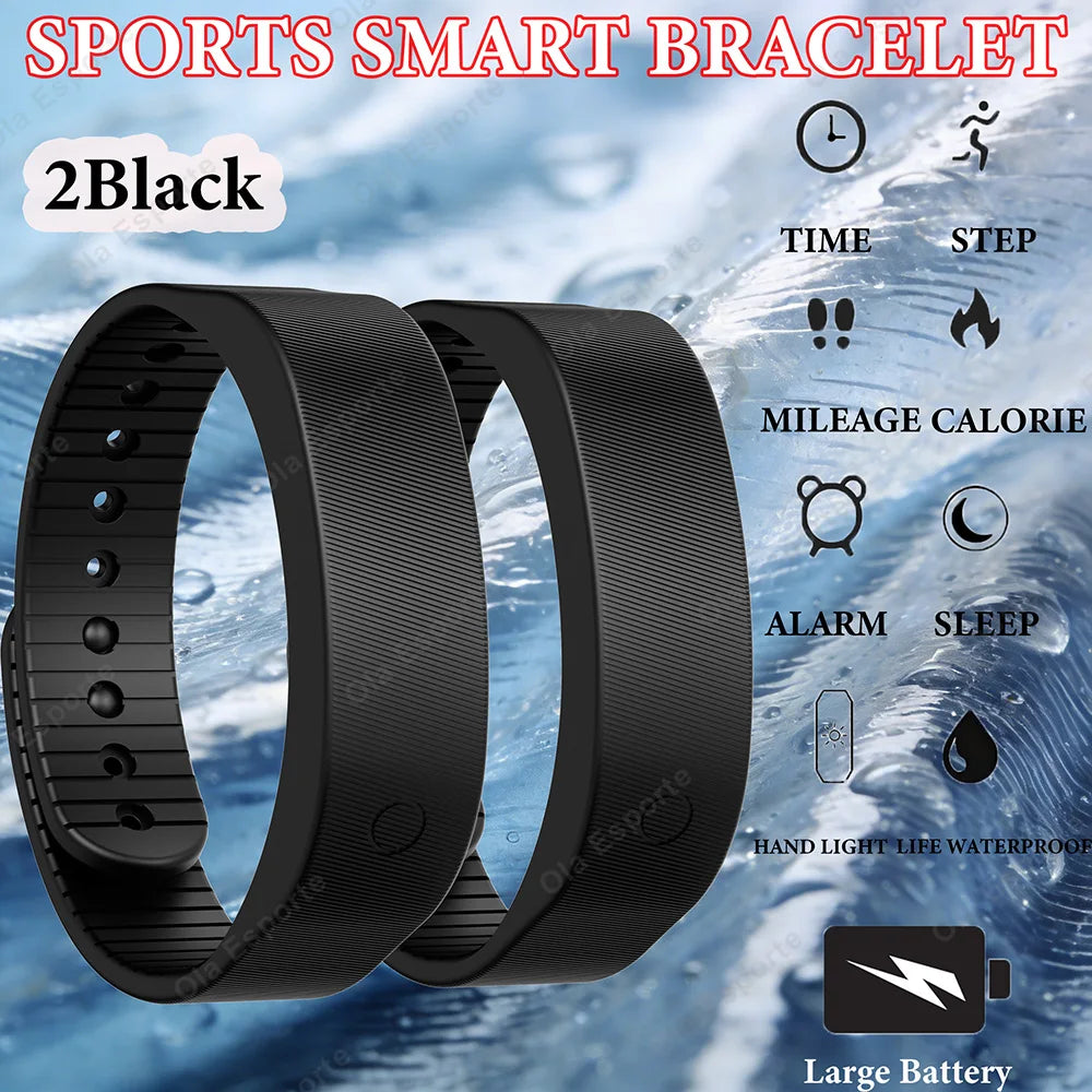 LED Fitness Tracker Bracelet | Pedometer, Alarm & Sleep Monitor