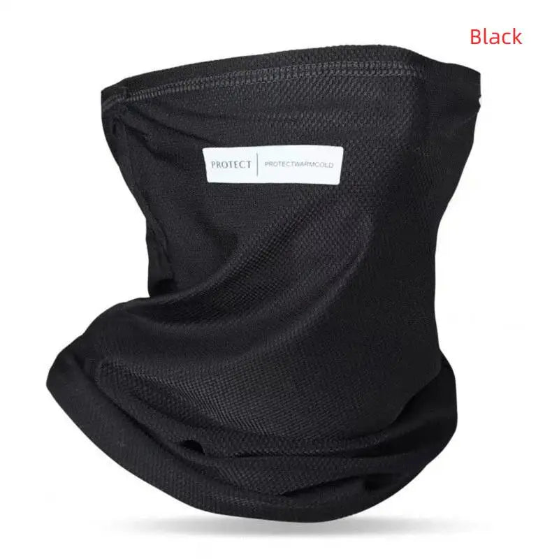 Ice Silk Sunscreen Face Mask – Outdoor UV Protection Peaceful Pleasures Health and Wellness Black