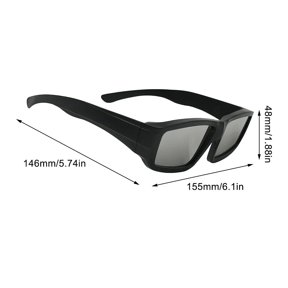 Safe Solar Eclipse Glasses Plastic Frame Professional Solar Viewer Shade For Direct Sun Observation Total Eclipse Eyewear Peaceful Pleasures Health and Wellness