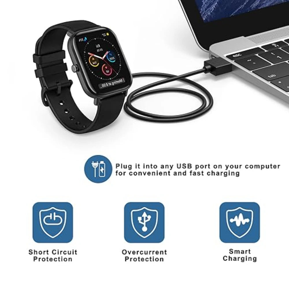 Amazfit GTS GTR T-REX USB Replacement Charger – 3.3ft Cable Peaceful Pleasures Health and Wellness