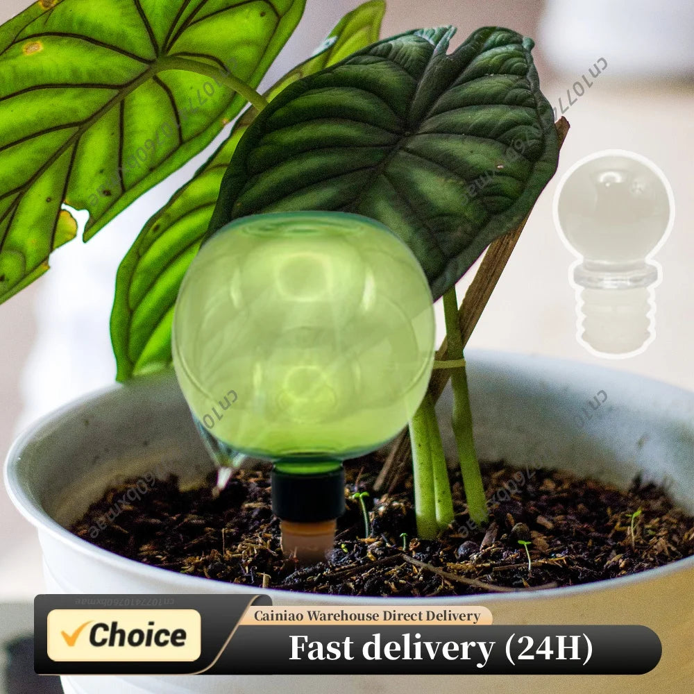 Self Watering Planter Insert Top Fill Plant Watering Globes with Covers Plastic Water Bulbs for Indoor & Outdoor Potted Plants Peaceful Pleasures Health and Wellness