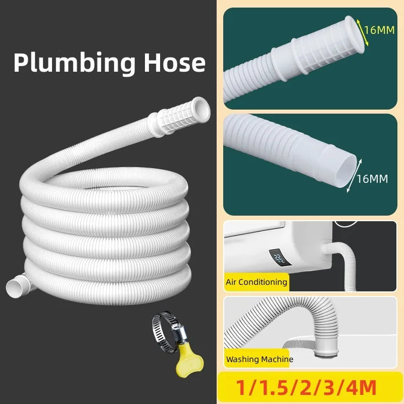1–4M Flexible Drain Hose Extension | Washing Machine & AC