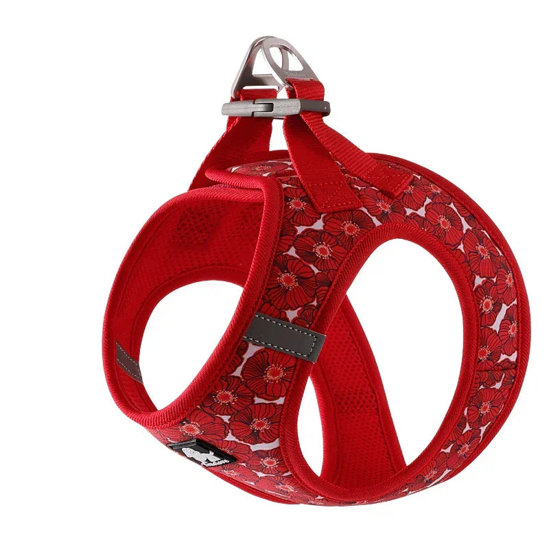 Truelove Pet Harness Soft Air Mesh Adjustable Reflective Pet Vest Small and Medium Breeds No Pull Adjustable Dog Harness TLH3016 Peaceful Pleasures Health and Wellness Aurora Red XS-chest-32-36cm China Mainland