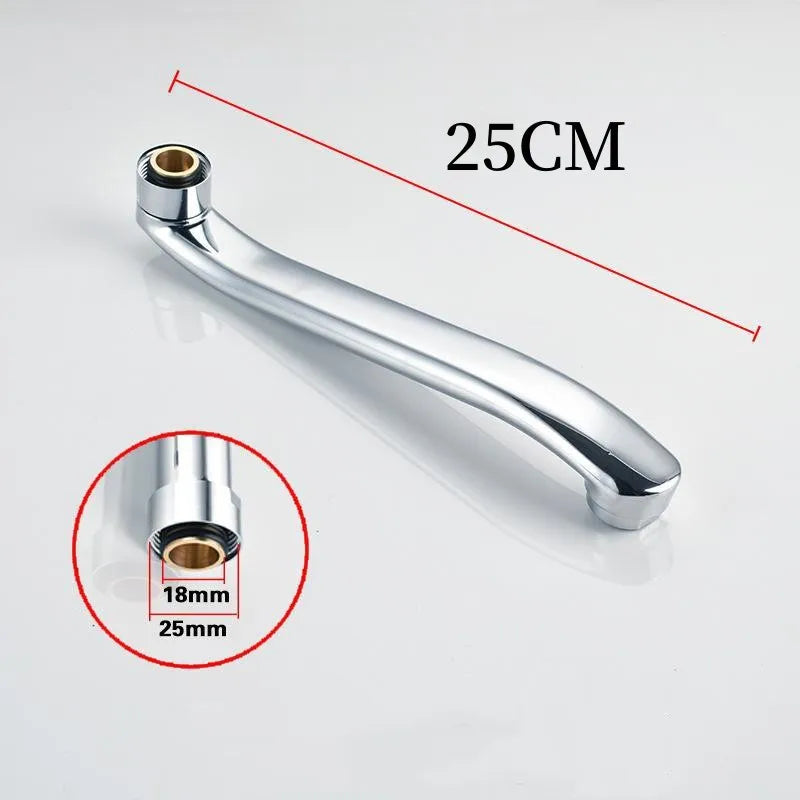 Stainless Steel Faucet Elbow S-Bend Extension Tube G3/4 Sink Pipe