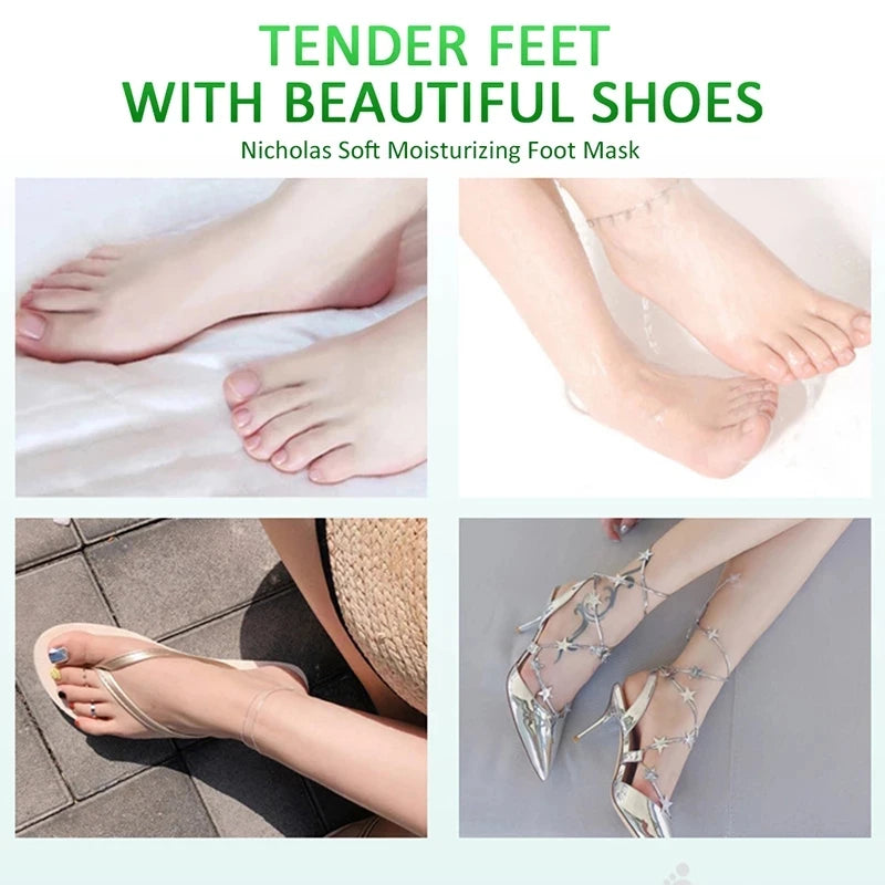 5-Pair Avocado Exfoliating Foot Mask – Dead Skin Remover