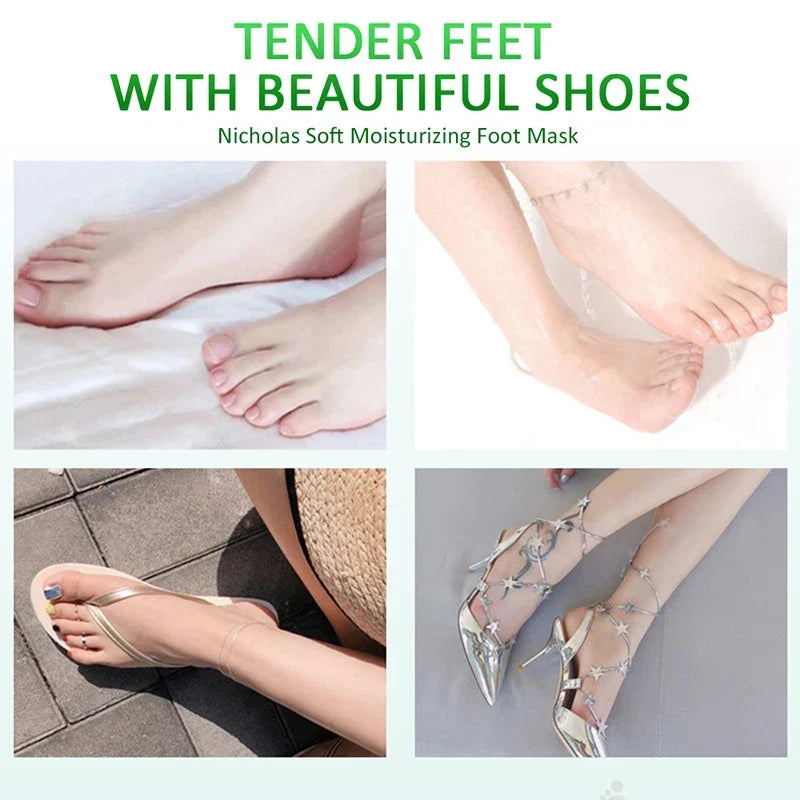 5-Pair Avocado Exfoliating Foot Mask – Dead Skin Remover & Moisturizer