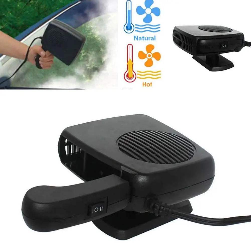 2-in-1 Car Heater & Fan 12V/24V | Defroster & Demister