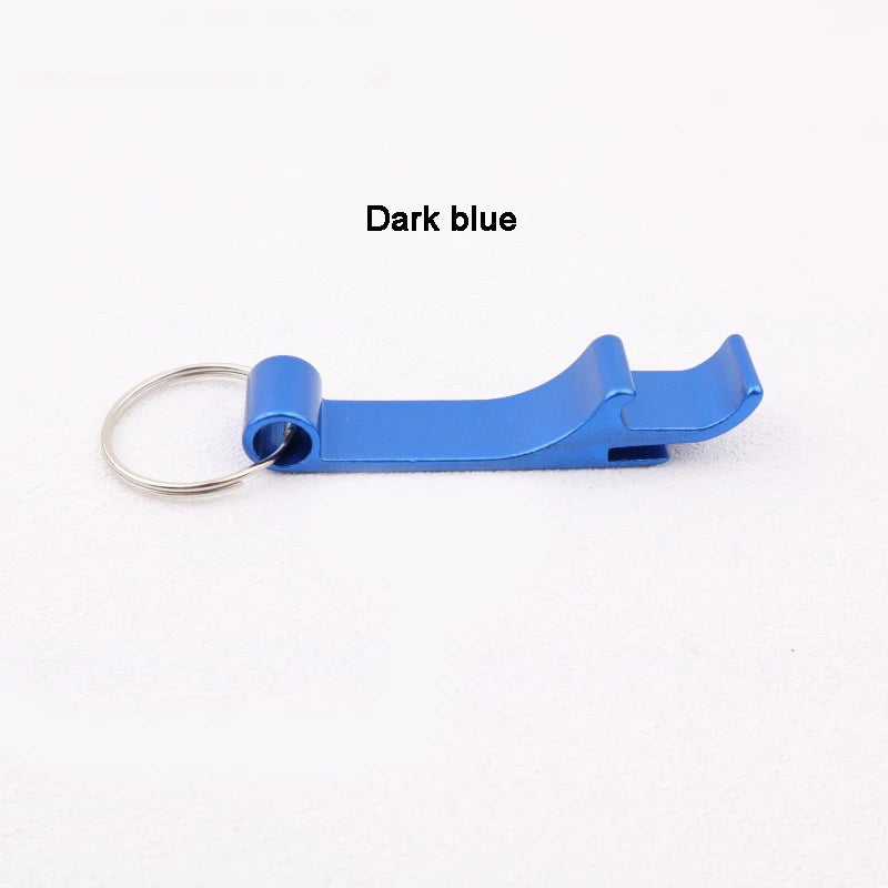 Multi-color Convenient Bottle Opener Aluminum Alloy Multi-function Bottle Opener Tool Key Ring Beer Bottle Opener Peaceful Pleasures Health and Wellness Dark blue