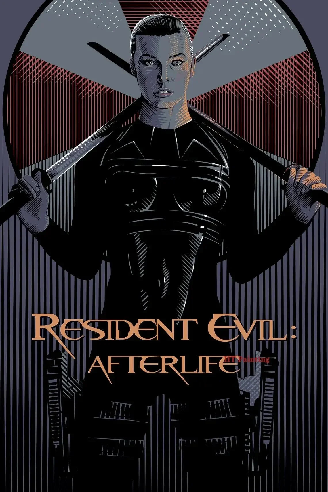 Classic Hot Video Game Resident-Evil 2 3 4 All Characters Vintage Poster Canvas Painting Wall Art Pictures Home Gamer Room De Peaceful Pleasures Health and Wellness 8 20x30cm