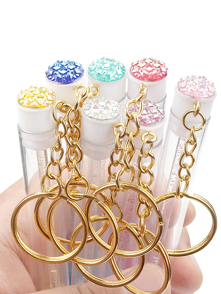 10 Pcs Diamond Transparent Eyelash Brush Tubes Mascara Wand Cosmetic Makeup Tools for Eyebrow Applicator Spoolies For MAANGE Peaceful Pleasures Health and Wellness 10PCS