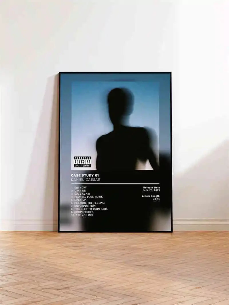 Pop Hip Hop Rapper Daniel Caesar Posters Music Album Cover Canvas Painting Pictures For Room Bar Wall Aesthetic Art Home Deco Peaceful Pleasures Health and Wellness
