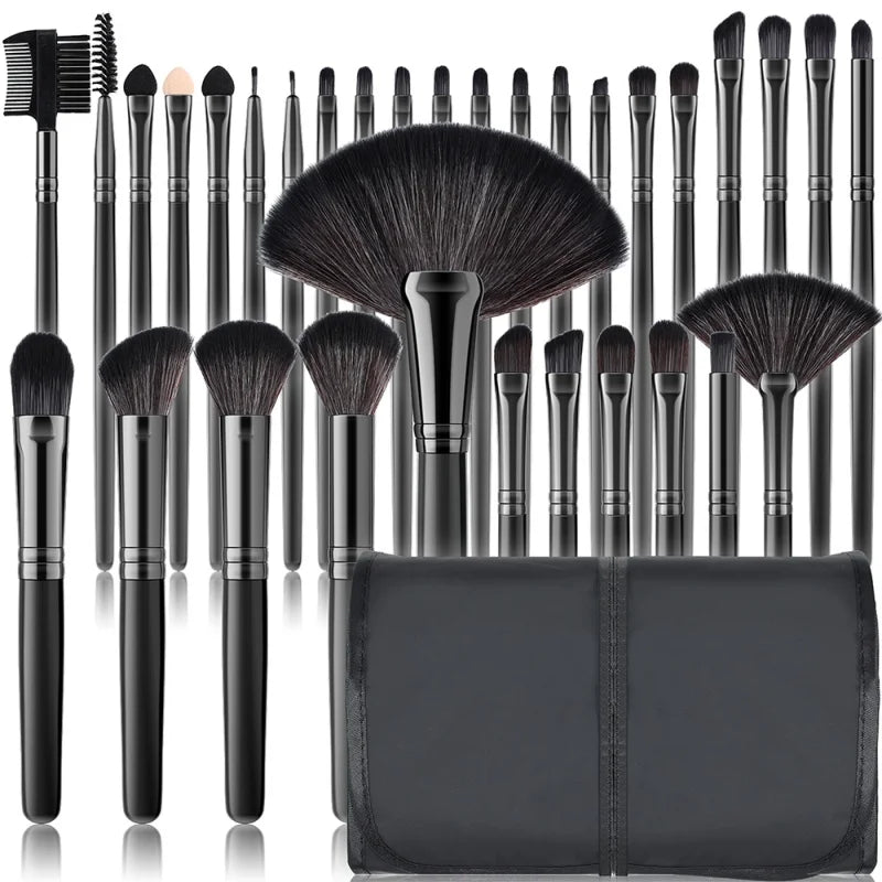 RUNTOIN 32-Piece Professional Makeup Brush Set – Face & Eye
