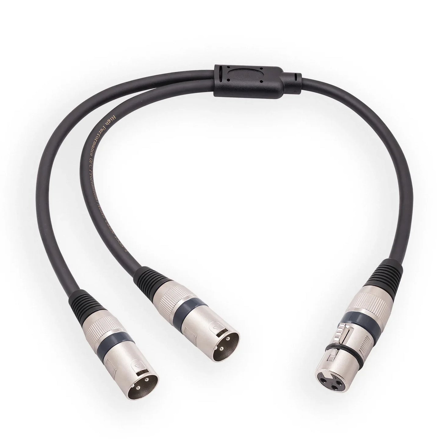 XLR Splitter Cable 3 Pin Female Dual Male Patch Y Balanced Microphone